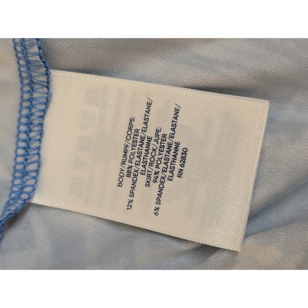 LANDS' END Pull-on Quick Dry Active Skort Girls XL 14-16 Blue Palm Tie Dye - Picture 7 of 7